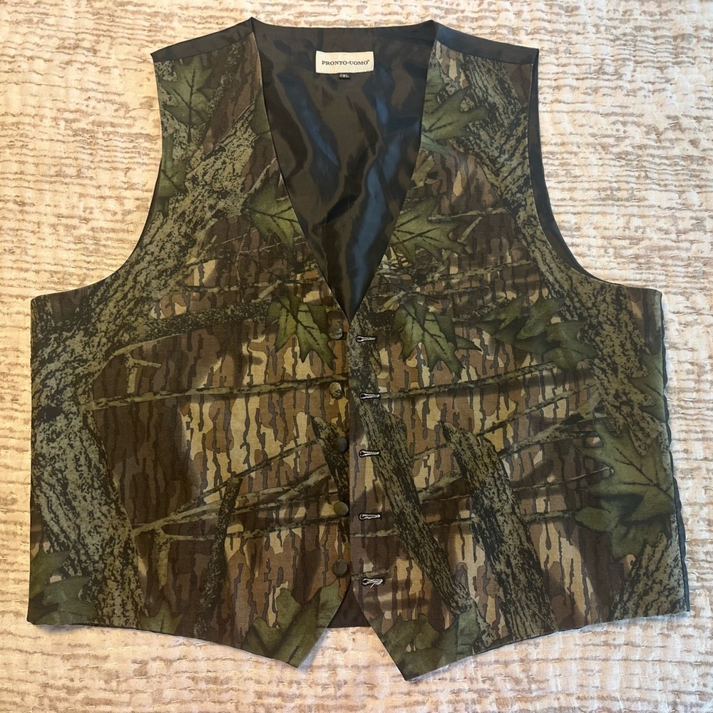 Camo Formal Vest 2XL
